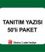 tanıtım yazısı özel 50'li paket